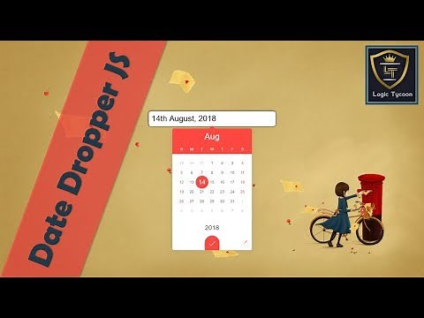 Modern Date Picker | Use datedropper.js | CSS