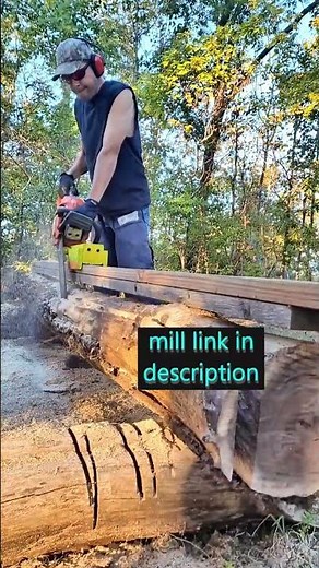 Part 6-HomeMade Chainsaw Mill Making A Walnut Beam