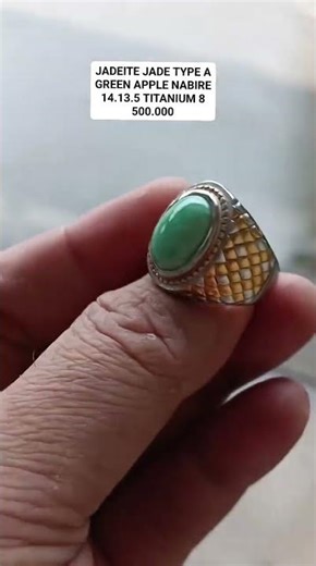 jadeite jade type A Nabire green Apple 150126 ke 2 Nana cahyana rawa bening +6288975936910