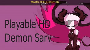 Playable HD Demon Sarvente Mod for Friday Night Funkin' | FNF Mods