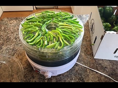 How To Dehydrate Green Peppers