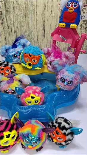 My Colorful Furby Collection! 🌈👾 #Furbies #RetroToys