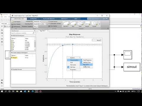 Open and closed loop response in Simulink