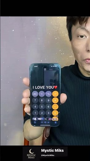 He typed a RANDOM number… and it said “I LOVE YOU”? 😳 #magic #shorts #trick