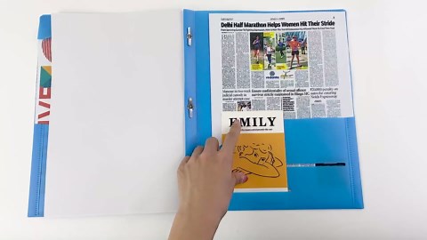 Briartw Heavy Duty Plastic Pocket Folder with Prongs for Letter Size Paper - 24 Pack Pink File Folder with Clear Front Pocket - 2 Pockets and 3 Prongs,As Well As 2 Card Slots - Pocket Folders