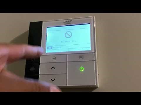 Toshiba Carrier Thermostat - How To Operate