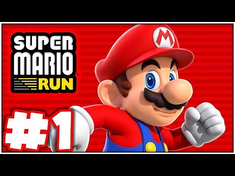 Super Mario Run - Gameplay Walkthrough Part 1 - World 1