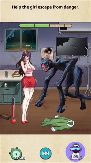 Help her to escape from monster. | level-37 | Nightmare puzzles #gaming #puzzle