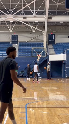 Celtics wing Paul George gets up shots ahead of practice Tuesday at The Citadel