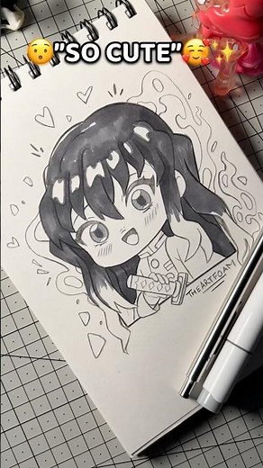 “Draw Muichiro Chibi Art (So Easy) ✏️🔥” #shorts #shortsfeed #muichiro #chibi #demonslayer #art
