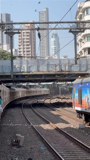 Local train Mumbai 🥰 #mumbaimerijaan #mumbaitravel #mumbaitourism #localtrainmumbai #localtrains