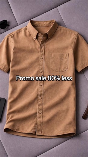 Kemeja Lengan Pendek Lelaki Cotton S-4XL | Promosi 80%