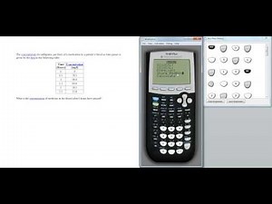 TI-84 Tutorial: Quadratic Regression Modelling