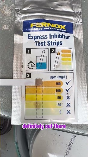 Fernox Express Inhibitor Test #fernox #inhibitor #water #centralheating #boiler
