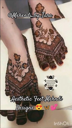 Simple Aesthetic Feet Mehndi Designs 😍💕|Unique Easy Short Leg Mehendi 2025#mehndi#henna#shorts#viral