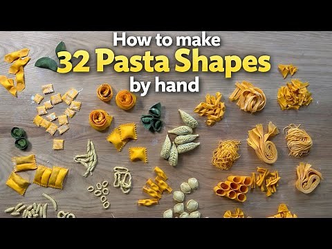 Homemade EASY 32 Pasta shapes from scratch with Mateo The Pasta Man