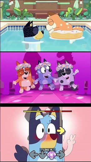 FNF My heart beats like a drum But Bluey x Bingo SIngs - FridayNightFunkin Mods