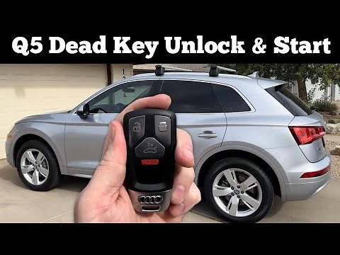 2018 - 2020 Audi Q5 - How to Unlock, Open & Start With Dead Remote Key Fob Battery