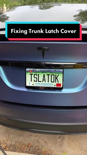 Fixing Tesla Model X Trunk Latch Cover | Emma Kosh Interiors