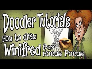 How to Draw Winifred | Hocus Pocus | STEP BY STEP DOODLER TUTORIAL