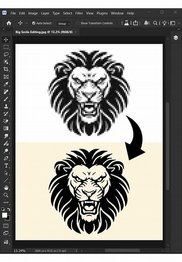 Easy Photoshop: Upscale Graphics & Remove Backgrounds
