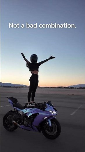 Women and Motorcycle. Great combination!