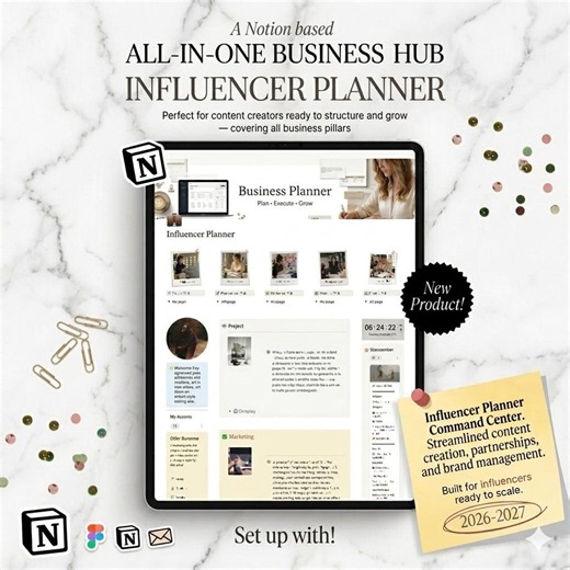 Concept Business Planner | Client & Project Management System | Freelancer Dashboard | Marketing, Finance | Productivity Hub - Etsy