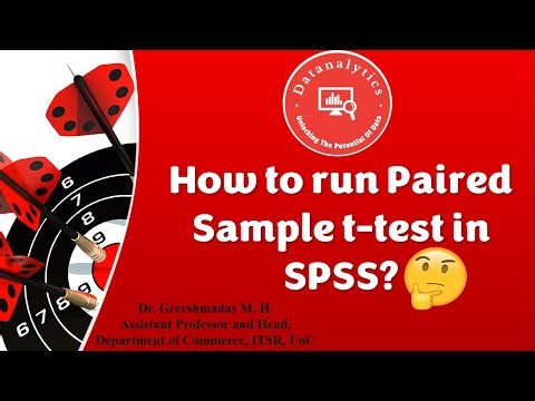 How to run Paired Sample t-test in SPSS | Data Analysis | Paired Sample t-test | Datanalytics | SPSS