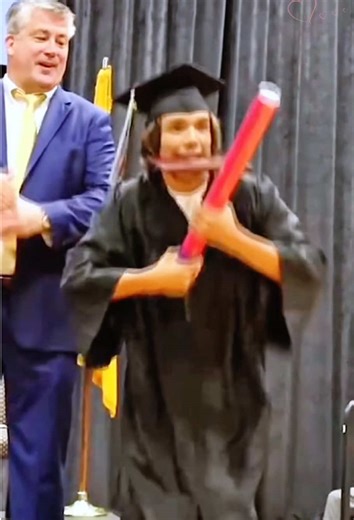 Students showcase themselves at the graduation ceremony.#graduation #display #talent #usa