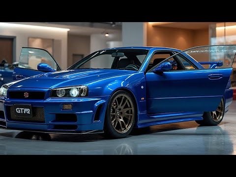 전설의 부활! 닛산 스카이라인 GT-R R34 베이사이드 블루 리뷰 | 최고의 JDM 스포츠카 | AutozoomerX