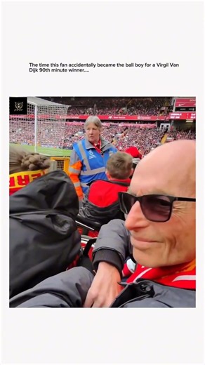 The time when this fan becomes a ball ball for Virgil Van dijk for final minute goal 💀💀