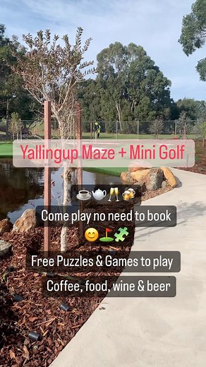 YALLINGUP MAZE on Instagram: "Experience and absorb the relaxing sounds of nature having some fun with family and friends ⛳️☀️🐸🌿 whilst playing mini golf. Maybe even lose the kids in the maze. Then reconnect with some puzzles, games and something to eat and drink from our licensed cafe. ☕️ 🫖 🍻 🥂 Don’t forget to check out our amazing puzzle shop 🧩 #yallingupmaze #minigolf #yallingup #dunsborough #margaretriver #mazes #thingstodoinmargaretriver #puzzles #puzzleaddict #cafe"