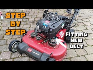 Toro Timemaster Mower Belt Change