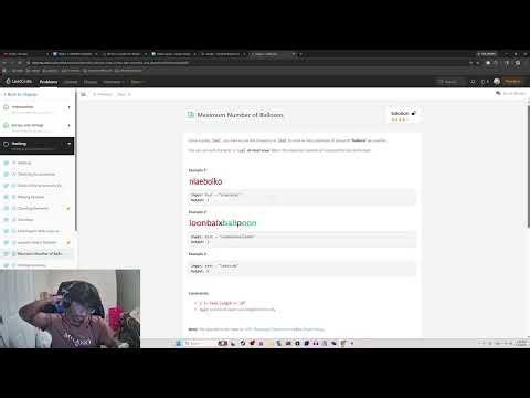 leetcode DSA course - Maximum Number of Balloons
