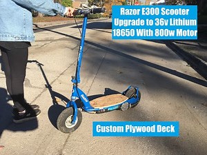 The Broken $10 E300 Razor Electric Scooter Make-over