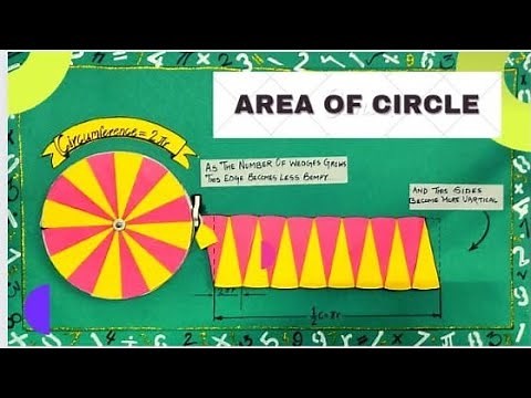 How to make Area of circle working model for school project/area of circle TLM/ math working model