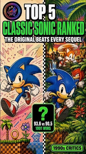 Top 5 Classic Sonic Games Ranked by 1990s Critics — The Original Beats Every Sequel 🦔 #shorts