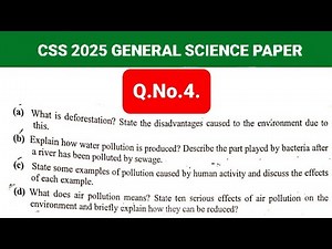 CSS 2025 General Science and Ability Paper Solved | CSS 2025 Past Papers Solution | CSS 2025 gsa