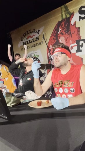 4.9K views · 83 reactions | League Of Fire Hot Pepper Eating World Belt Match at Chilli Hills Farm Sofia Chilli Fest in Sofia, Bulgaria 2024! Giancarlo Gasparatto  vs Mike Jack Eats Heat ! Please follow, like, comment and share! mikejackeatsheat.com #spicy #spicyfood #eatingchallenge #pepper #foodchallenge #peppers #eating #chili #chilis #chilli #superhot #chiles #challenge #challengeaccepted #mikejackeatsheat | Mike Jack Eats Heat | Facebook