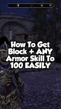 How To Get Block Skill And Heavy Or Light Armor Skill to 100 EASILY In Oblivion Remastered!