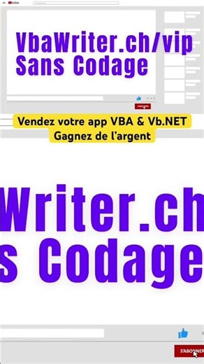 Vendez votre application VBA & Vb.NET et gagnez de l’argent
