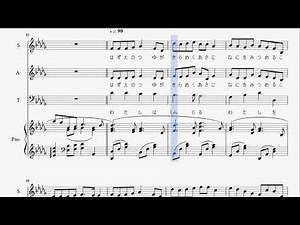 (合唱曲)信じる【混声三部合唱】ソプラノパート+ピアノ伴奏