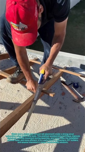 The Fastest Way to Join Wood with a Simple Saw Cut! | Smart Carpentry Trick