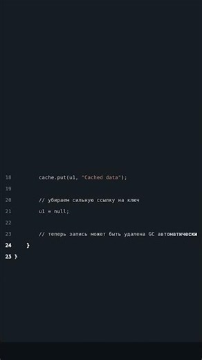 💡 Java-совет: WeakHashMap для кэша без утечек памяти