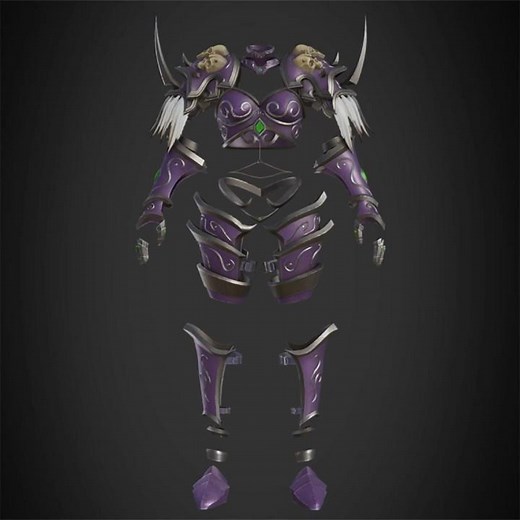 WOW Sylvanas Windrunner Armor 3D printable model | replica | prop | cosplay | stl | print file