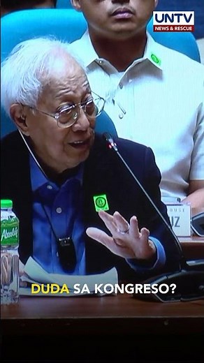 1987 Constitution framer, tinanong ang Congress kung gagawin ang tama sa Cha Cha