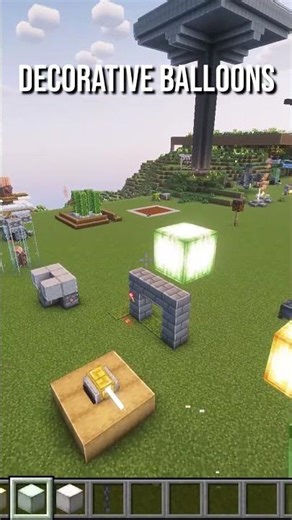 Decorative Balloons Tutorial #minecraft #minecraftguide #minecraftshorts #minecrafthowto #gaming