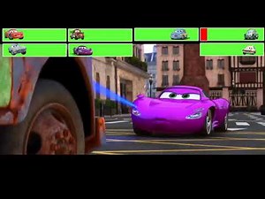 Cars 2 (2011) Final Battle with healthbars