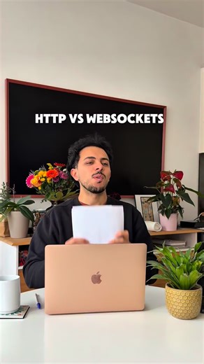 Mohamad Al Sayed on Instagram: "Http vs Websockets 🤯 Guys! Every software engineer should understand the difference 🫡 Some other use cases of websockets: Real time chat apps. Live notifications Multiplayer online games Financial trading and live prices Collaborative editing tools And many more… So in simple words: WebSockets shine whenever you need instant, two-way, low-latency communication without constant refreshing or repeated HTTP requests. If the app feels “live,” there’s a good chance W