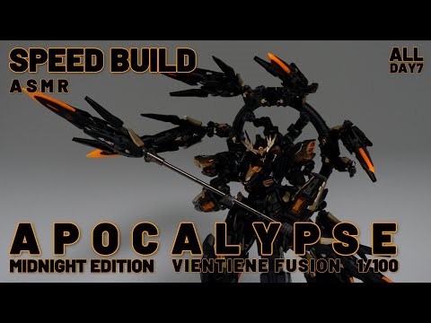 APOCALYPSE 1/100 MIDNIGHT EDITION VIENTIENE FUSION ㅣSpeed BuildㅣModel KitㅣASMR Build